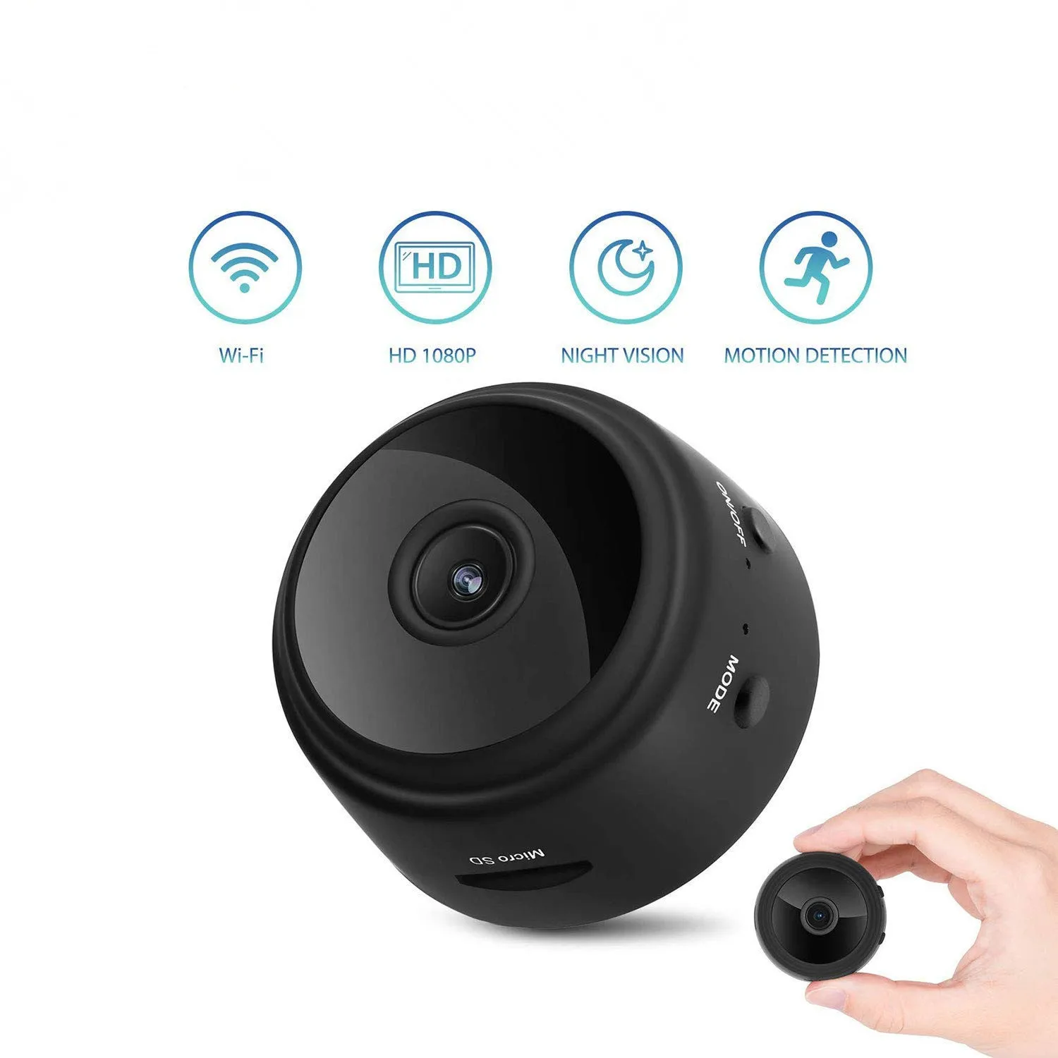 2019 New Nanny Camera Mini Video Recorder Battery Powered,Fuvision Portable Body Camera with Motion Detection