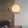 cheap wall sconce gold metal wall lighting glass ball wall lamp