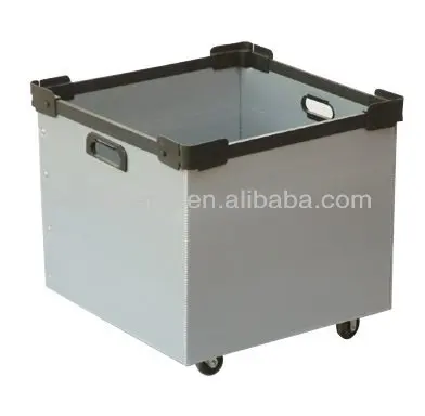 anti-static conductive anti-corrosion strong durable hollow corrugated correx pp plastic box with handles