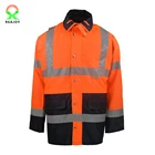 Hi vis winter outdoor polar heavy fleece jacket