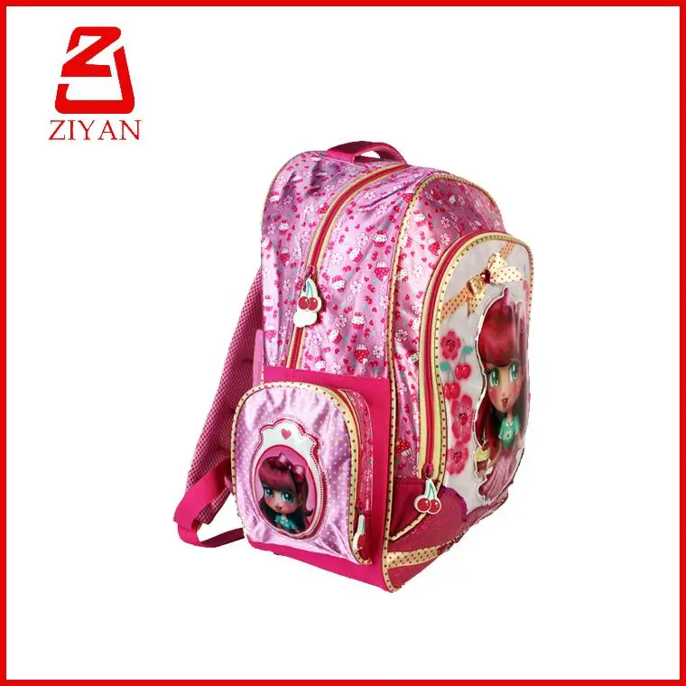 حقائب مدرسية بتصميم جديد لعام 2015 للبيع بالجملة مزينة برسومات كرتونية من ZIYAN boy