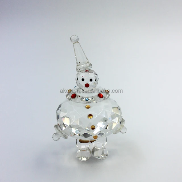 hot sale lovely snow man crystal christmas gifts