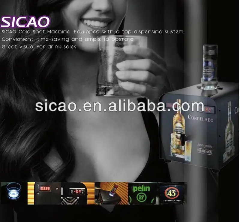 Compact Commercial Juice Dispenser Bar Fridge Liquor Tap Machine Mini