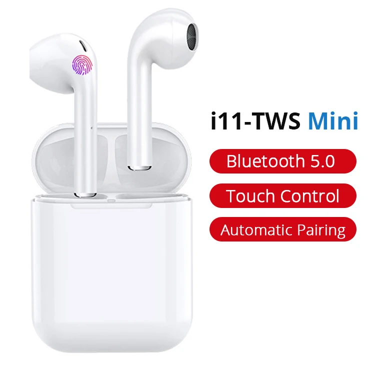 I11 Tws 5.0 Pop-Up Function Bluetooth Headset Hands Free Touch Control Music Noise Cancelling Business Game Earphone - ANKUX.COM
