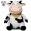 Fashion New Milka Cow Plush Toys With Neck Bandanas Brand LOGO Custom Cute Kids Happy Smile Stuffed Animal Soft Toy Cow Plush