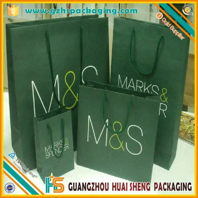 paper gift flower packaging bag with rope handle