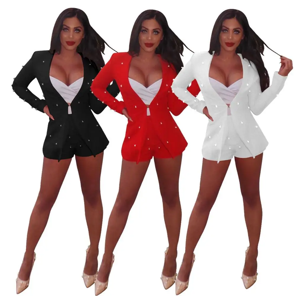 FM-3358 European and American women beaded shorts suit two-piece night club set sexy office lady clothing, As picture
FM-3358 European and American women beaded shorts suit two-piece night club set sexy office lady clothing, As picture