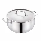 Hotel & Restaurant Aluminum / Stainless Steel Cooking Stock Pot