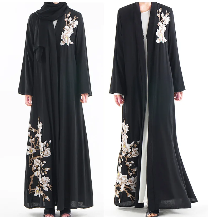 2020 latest designs women muslim dress with belt hand embroidery 3 kinds of solid color cardigan kimono abaya, White,black,orange
2020 latest designs women muslim dress with belt hand embroidery 3 kinds of solid color cardigan kimono abaya, White,black,orange