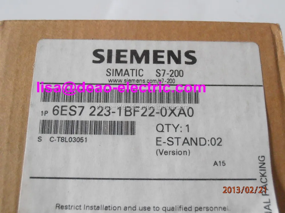 オリジナル6ES7223-1BF22-0xA0シーメンスs7-200業界plc controlller simatic s7-200、デジタルi/oem 223、用S7-22X cpuのみ-その他電装品問屋・仕入れ・卸・卸売り