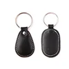 Apartment Building Black printable passive 125Khz RFID keytag Smart keyfob Access Control custom leather key fob