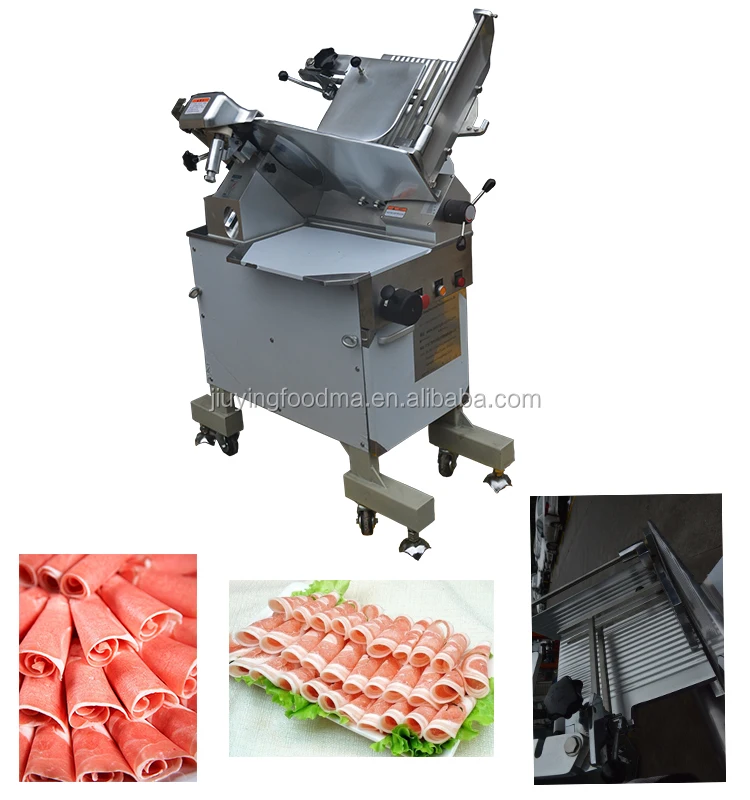 high quality 304 stainless steel automatic frozen meat slicer