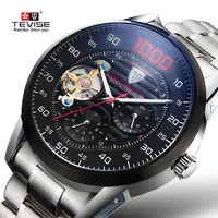 

TEVISE Mens Watches Automatic Mechanical Watch Tourbillon Self-Wind Clock Stainless Steel Luxury Wristwatch Relojes Hombre 8378