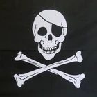 factory direct 75D/100D Polyester 3x5ft digital printed Pirate Flag