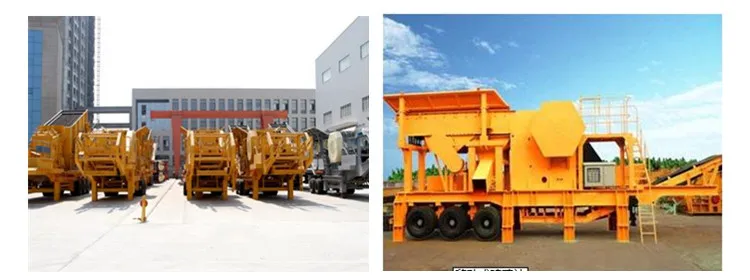  Portable mounted stone quarry impact crusher plant cote di'voire