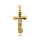 pendant-240 xuping fashion cross design jewelry 24k gold color charm pendant