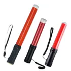 Led ライトボトルトップ照明下部磁石フラッシュ着実機能交通 led ストロボバトントラフィックワンドスティックバトン