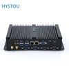 Fanless 1037u computer ultra low power ubuntu 2 ethernet mini pc with rs232 port 8GB RAM 64GB SSD