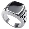 China Manufacturer Finger Ring With High Polish,Mens Stainless Steel Celtic Knot Signet Black Ring