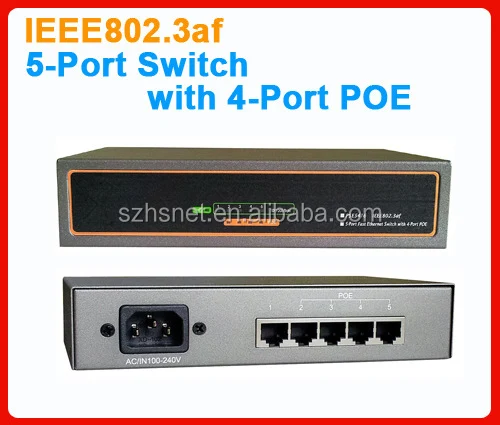 10/100Mbps ieee802.3af oem 4 port ethernet switch module