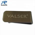 Clip With Logo Etched Engraved Embossed Printed Cheap Metal Paper Clip With Laser Engraved Logo