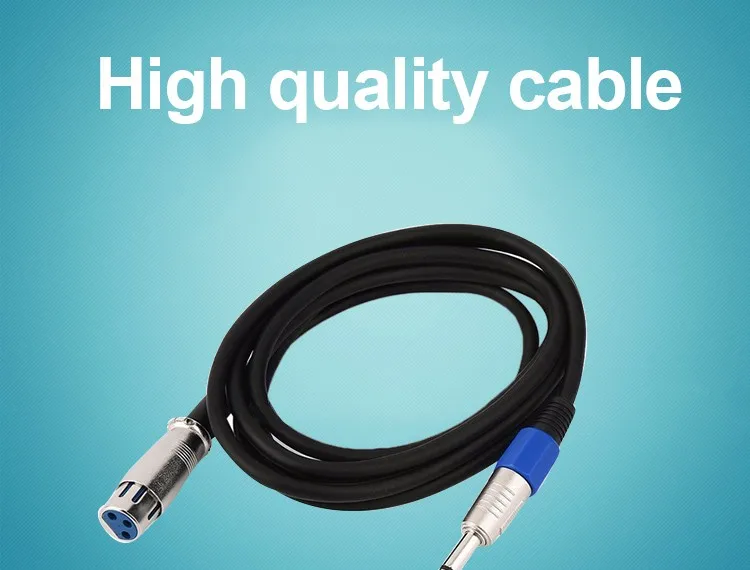 HOT Selling XLR 3 Pin Male to 1/4" 6.35mm Mono Male Plug Microphone Mic Cable - ANKUX.COM