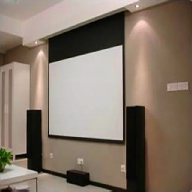 16 9 Hd 120 Motorized Projector Screen Remote Control Home Theater