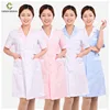 Polyester cotton separate nurses wear blue clothes lab coat nurse uniform T/C Size S-4XL