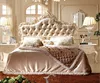 wood fabric bed antique queen size bed