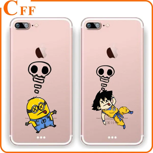 Cute Cartoon Dragon Ball Painted Mobile Phone Case for iPhone 5 6 6s Soft Back Cover Silicone Case for iPhone 7 7plus