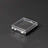 clear plastic medal case collecting box with hinged lid and foam wholesale