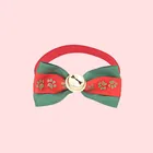 Superior quality Pet Christmas Ornament of dog, Christmas Decoration Bow collar 30 Options