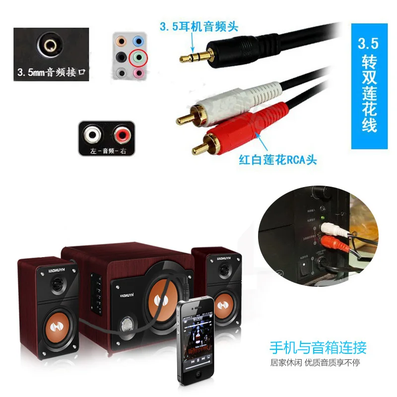 One divides into two audio cable4