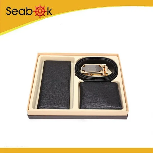 gift set business gift setting custom wallet & belt for men