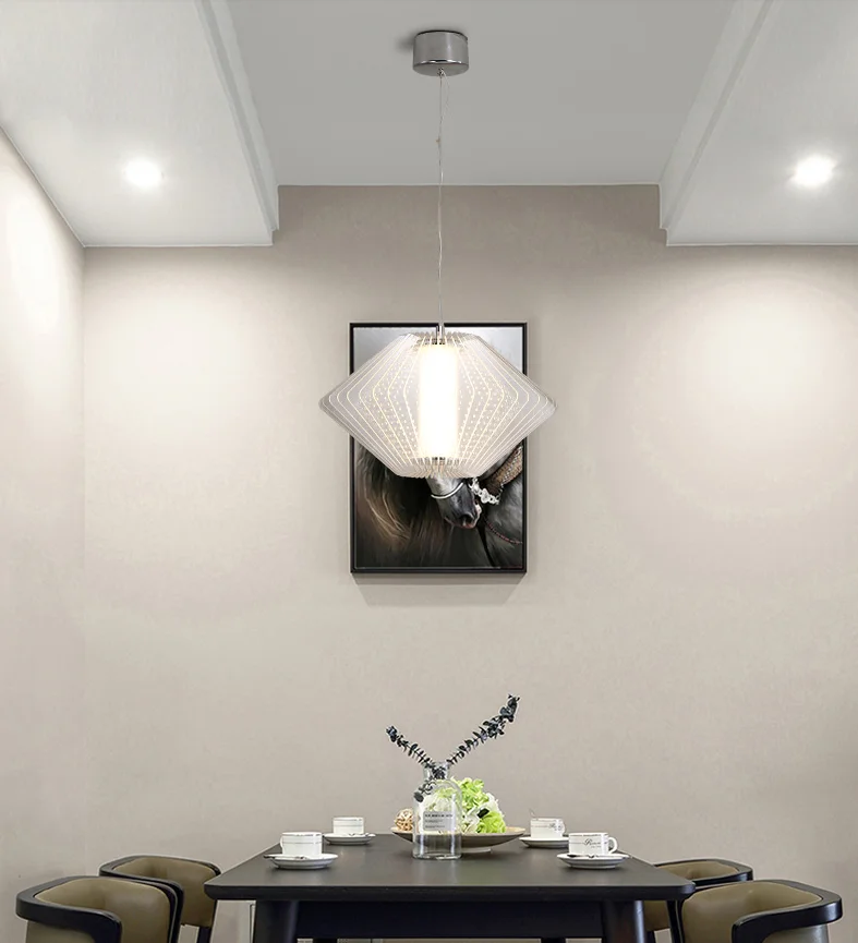 Fashion new style hotel residential living room glass decoration modern led pendant light chandelier