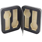 Men's leather travel watch case,zipper watch box collector