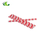 Red Twill Eco-friendly Drinking Paper Cocktail Straws