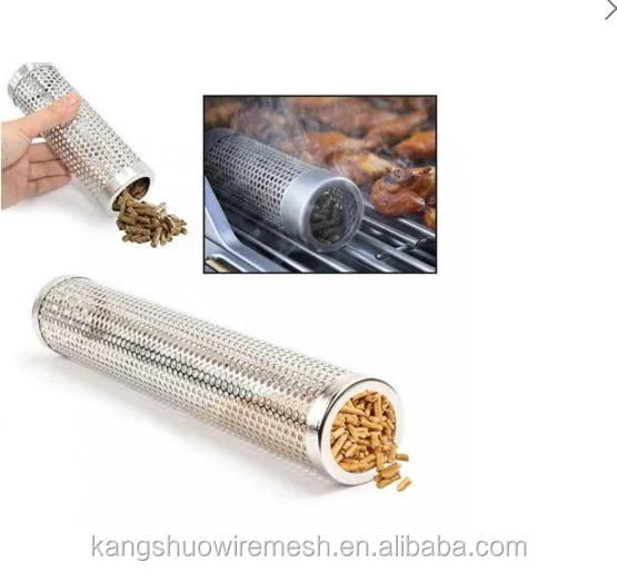 6//12 inch BBQ Smoker Tube Generator Wood Pellet Grill Cold Smoke Steel Mesh