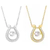 Slovehoony 24K gold plated Jewelry horseshoe necklace, necklace horseshoe , 925 sterling silver U shape horse shoe necklace