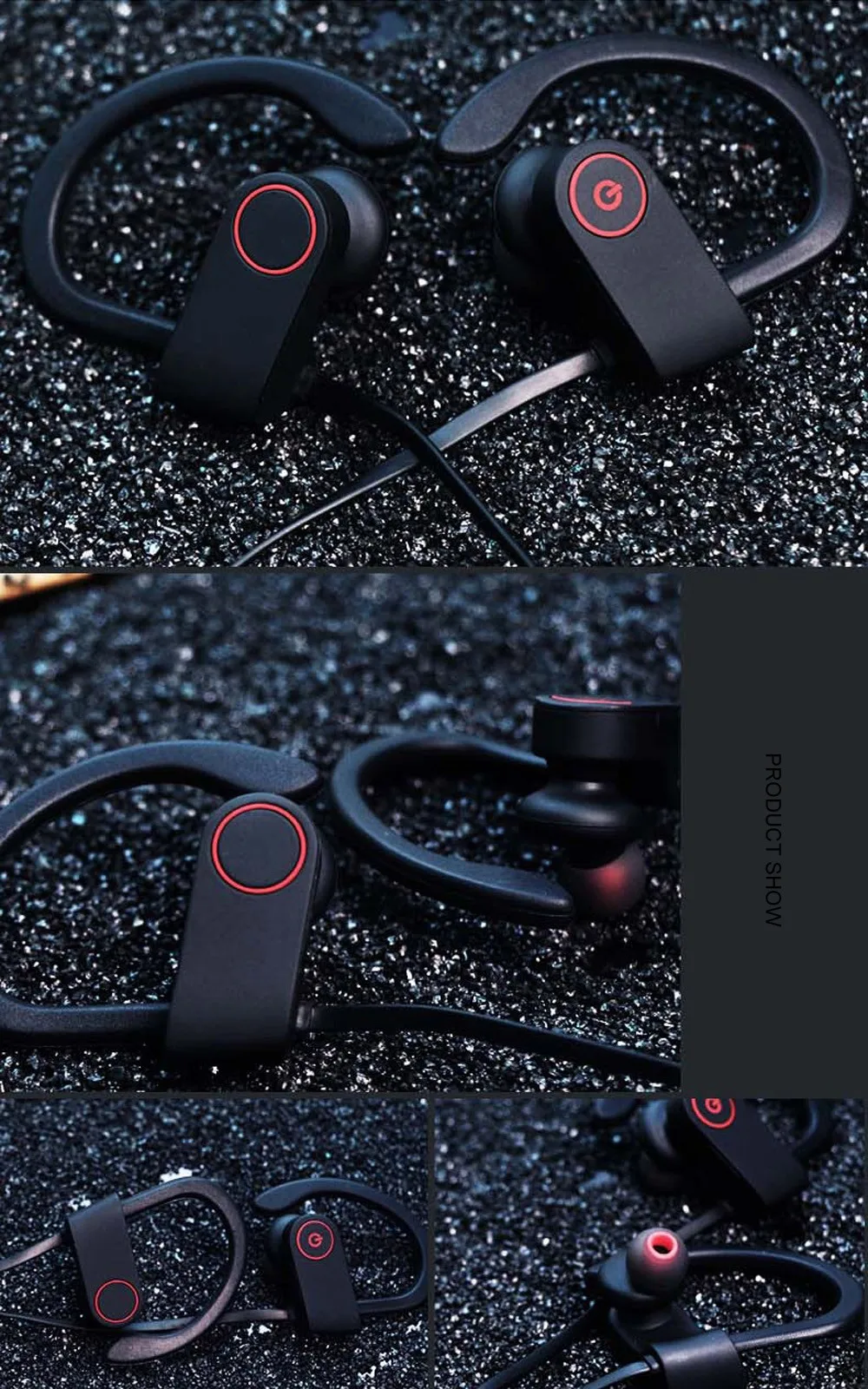 Waterproof Wireless Headphones Noise Cancelling Wireless Earphones For Sports Earbuds With Mic - ANKUX.COM
