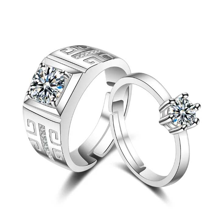 Wholesale Hot Korea Fashion Love Crystal Diamond Engagement Jewelry Wedding Couple Rings
Wholesale Hot Korea Fashion Love Crystal Diamond Engagement Jewelry Wedding Couple Rings