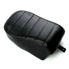 For Harley Dyna Sportster Softail Fat Boy XL Motorcycle Rear Passenger Seat Cushion Leather Pad Cover