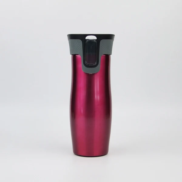 450ml Double wall vacuum customizable contigo stainless steel travel mug sports bottle with press button, Customized
450ml Double wall vacuum customizable contigo stainless steel travel mug sports bottle with press button, Customized
