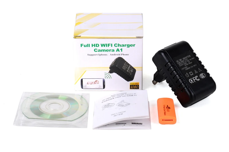 AC/DC adaptor 1080P full HD Super Mini Power Plug spy hidden Cameras charger SPY-A1