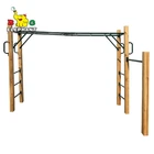 High Quality Wooden Outdoor Jungle Obstacle Course Monkey Bar Gym Equipment