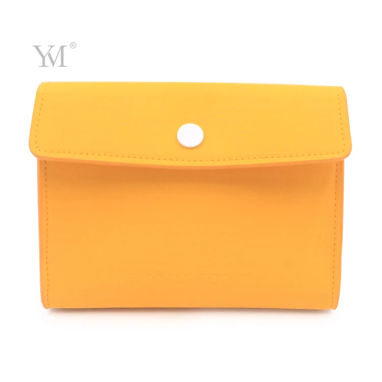 customizable yellow leather travel organizer small cosmetic bag with snap closure professional makeup bag
customizable yellow leather travel organizer small cosmetic bag with snap closure professional makeup bag