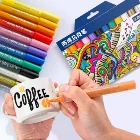 12 24 Colors/Set STA Acrylic Permanent Paint Marker Pen For Ceramic Rock Glass Porcelain Mug Wood Fabric Canvas Painting