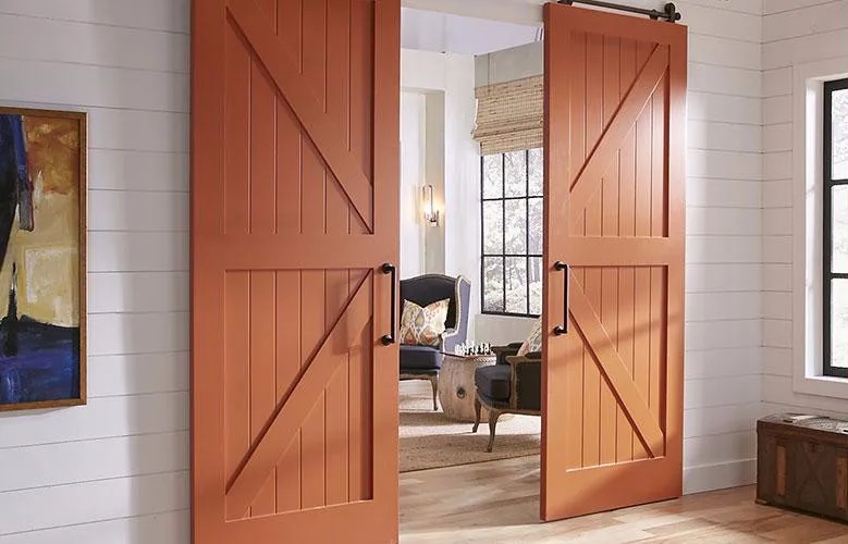 solid wood door design barn door sliding wooden garage door