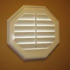 New octagon window wooden plantation shutters