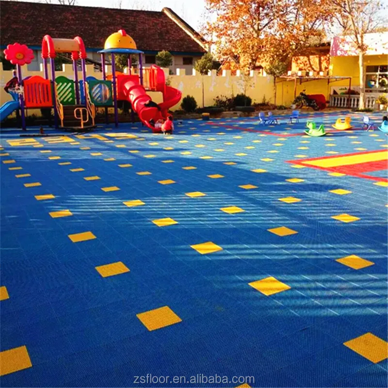 Wear Resistant Non Slip Solf Kindergarten Flooring Outdoor